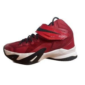 Nike Lebron Soldier VIII 8 GS Red Basketball Sneakers | Boy's Size 6Y US